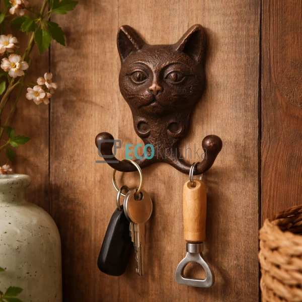 Гачок чавуний Котик 10х4х11 см (992-773)