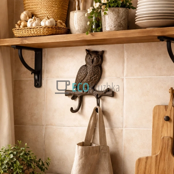 Гачок Сова чавунний 14х2.5х18 см (992-770)