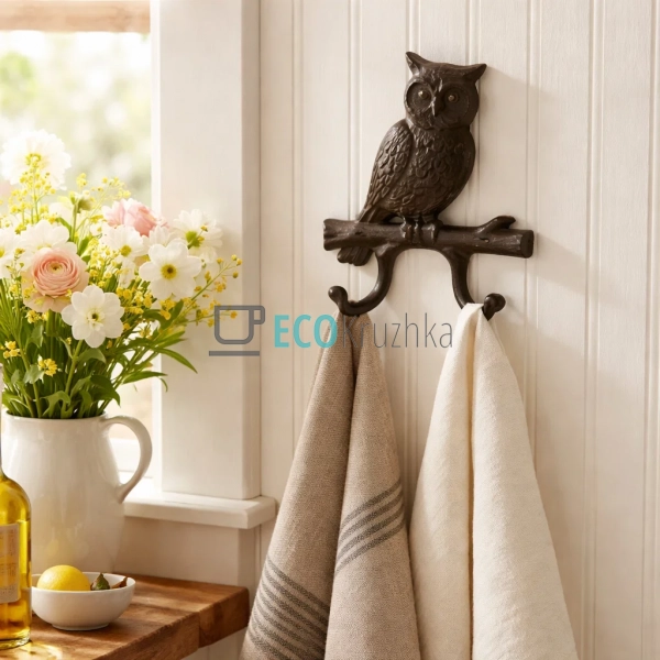 Гачок Сова чавунний 14х2.5х18 см (992-770)