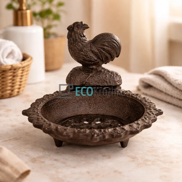 Мильниця  Півень чавунна 16х12.5х11.5 см (992-728)