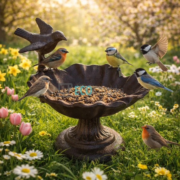Годівниця для птахів чавунна 14х17.5х12.5 см (992-713) Годівниця для птахів чавунна 14х17.5х12.5 см (992-713)