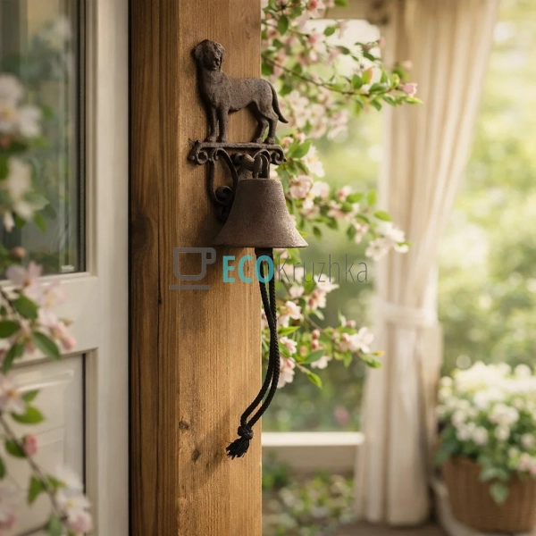 Дзвіночок чавунний 14х14х25 см (992-718) Дзвіночок чавунний 14х14х25 см (992-718)