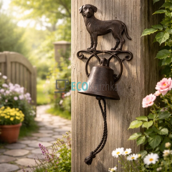 Дзвіночок чавунний 14х14х25 см (992-718) Дзвіночок чавунний 14х14х25 см (992-718)