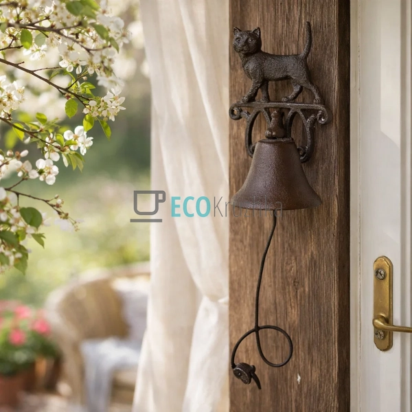 Дзвіночок чавунний 14х13х23 см (992-715) Дзвіночок чавунний 14х13х23 см (992-715)