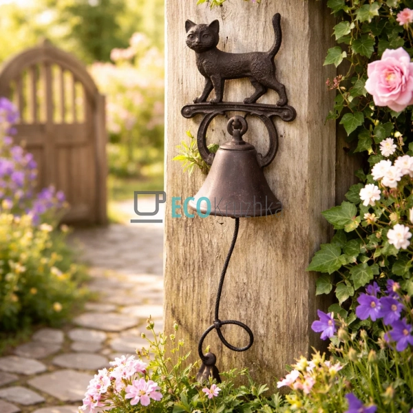 Дзвіночок чавунний 14х13х23 см (992-715) Дзвіночок чавунний 14х13х23 см (992-715)