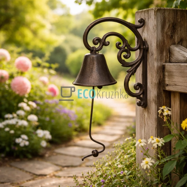 Дзвіночок чавунний 16.5х10х22 см (992-705) Дзвіночок чавунний 16.5х10х22 см (992-705)