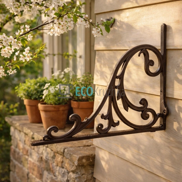 Кронштейн настінний чавунний 41х5х31 см (992-704)