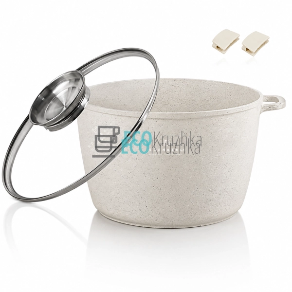Каструля глибока Edenberg EB-3961 4 л з кришкою та марму ...