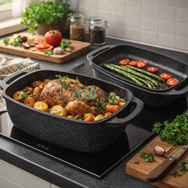 Гусятниця Edenberg EB-4607 5.1 л з гриль-кришкою та марм ...