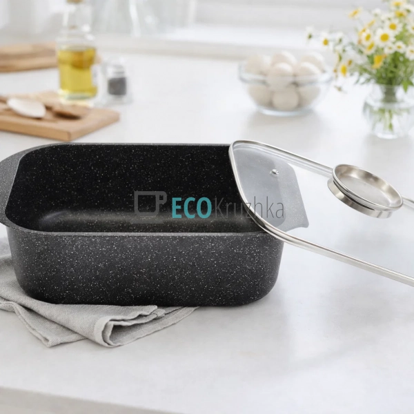 Гусятниця Edenberg EB-4608 5.1 л зі скляною кришкою та м ...