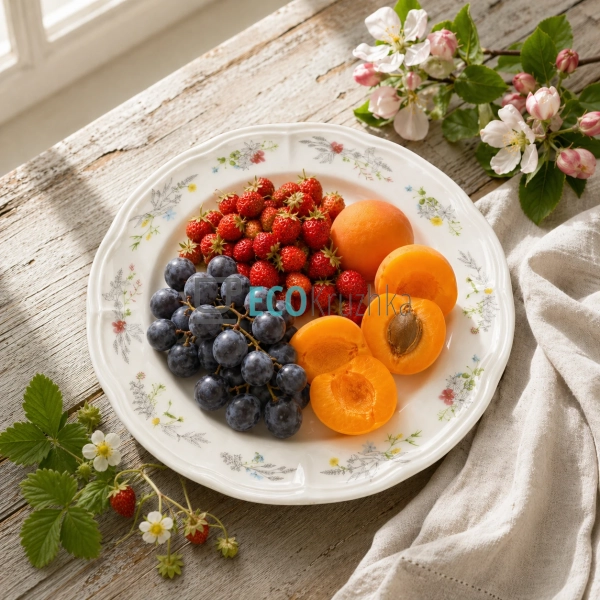 Тарілка порцелянова Flower Motives 20.5 см (K282)