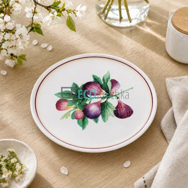 Тарілка порцелянова Fig Velvet 20х1.8 см (K324)