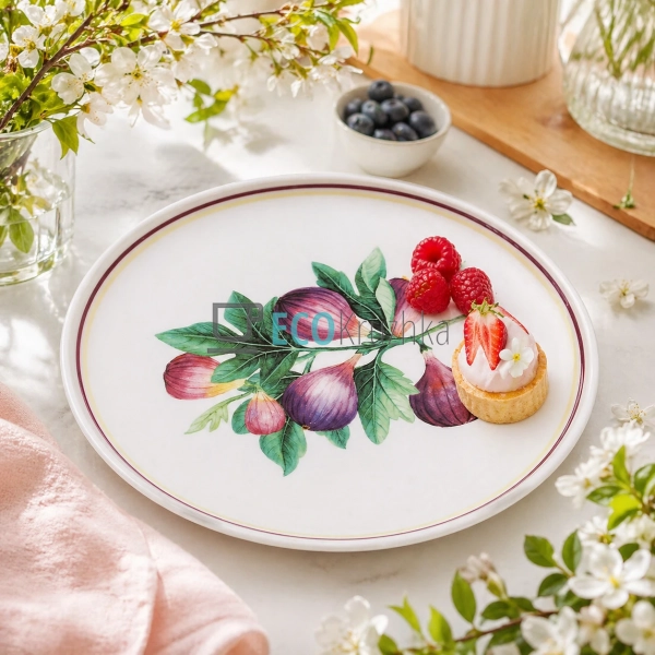 Тарілка порцелянова Fig Velvet 20х1.8 см (K324)