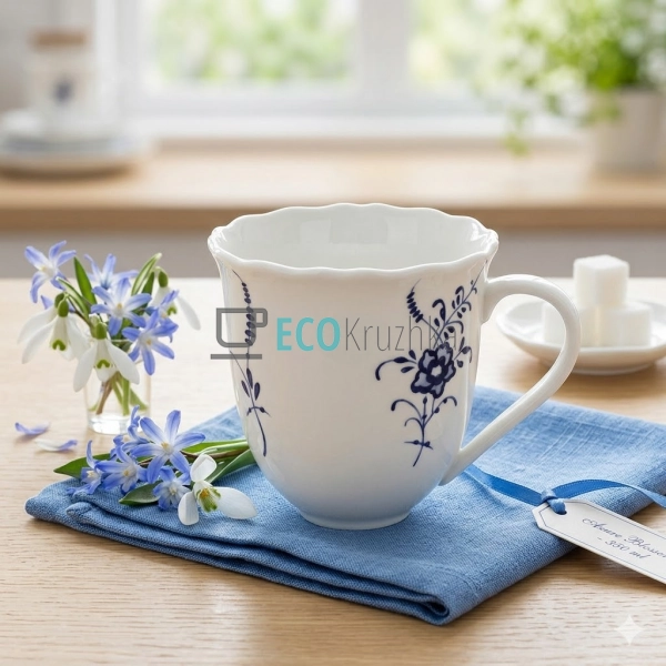 Кружка порцелянова Azure Blossom 350 мл (K274)