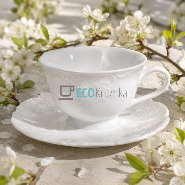 Чашка з блюдцем порцелянові Chateau Blanc Collection 250 ...