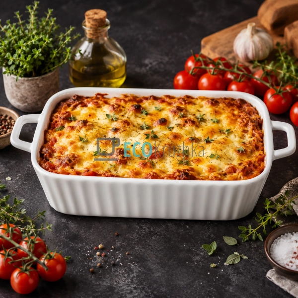 Блюдо для запікання порцелянове з ручками 32х22.8х6.2 см ...