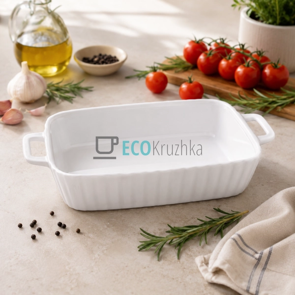 Блюдо для запікання порцелянове з ручками 32х22.8х6.2 см ...