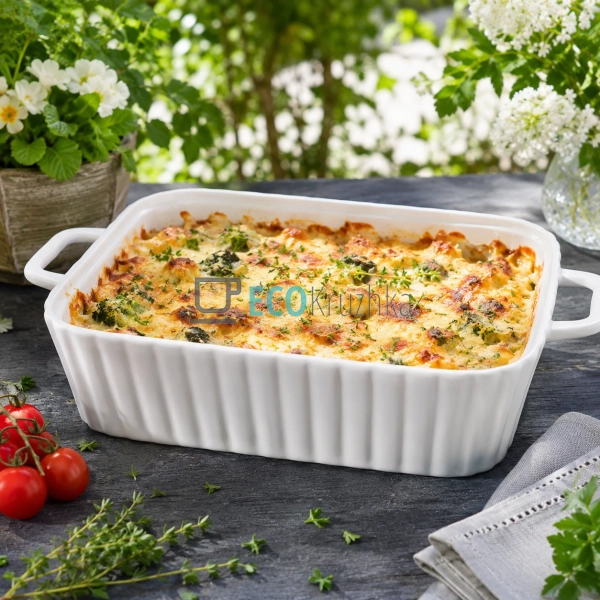Блюдо для запікання порцелянове з ручками 28х19.3х6.1 см ...
