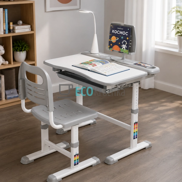 Комплект Cubby Vanda Grey Трансформери Парта + Стілець ( ...