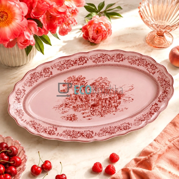 Овальне порцелянове блюдо Heritage Toile Collection 36x2 ...