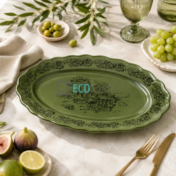 Овальне порцелянове блюдо Heritage Toile Collection 36x2 ...