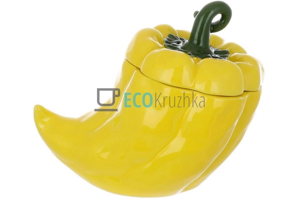 УЦІНКА Банка керамічна "Pepper" 1000мл, Жовтий