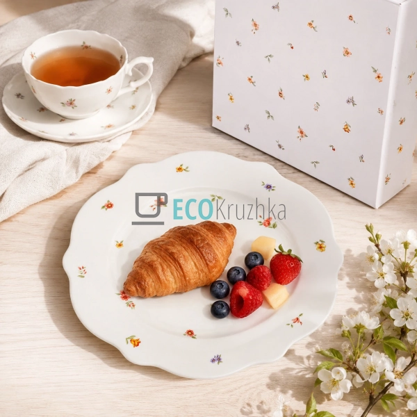 Тарілка порцелянова Cottage Garden 27 см із хвилястим кр ... Тарілка порцелянова Cottage Garden 27 см із хвилястим кр ...