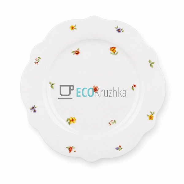 Порцелянова тарілка Cottage Garden 19,5 см із хвилястим  ...