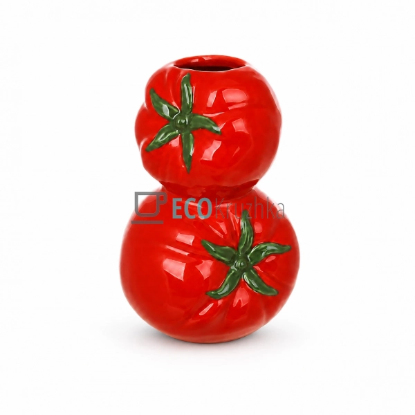 Керамічна ваза Tomato 10х9х16.5 см червона (733-824)