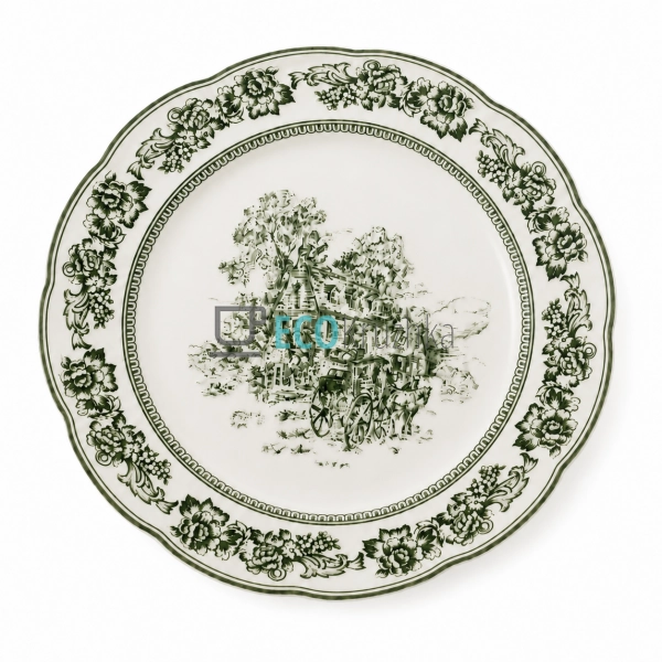 Порцелянова тарілка Heritage Toile Collection Green 27×3 ...