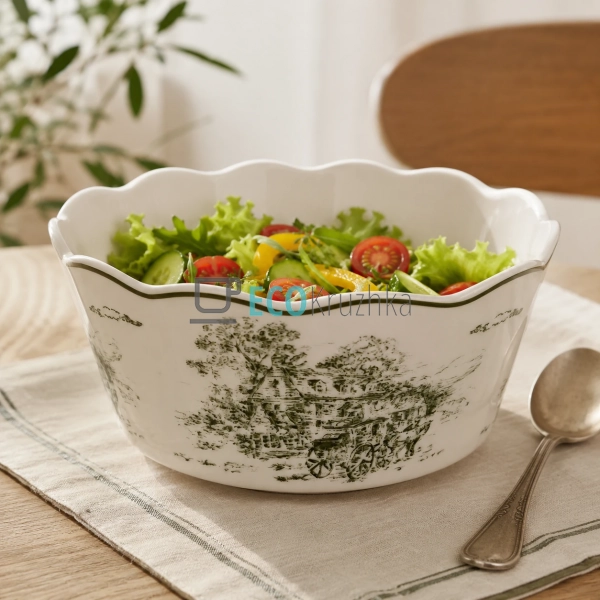 Порцеляновий салатник Heritage Toile Collection Green 90 ...