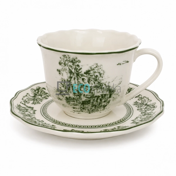Порцеляновий набір Heritage Toile Collection Green: чашк ... Порцеляновий набір Heritage Toile Collection Green: чашк ...
