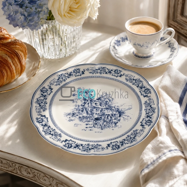 Тарілка порцелянова Heritage Toile Collection Blue 22×2, ... Тарілка порцелянова Heritage Toile Collection Blue 22×2, ...