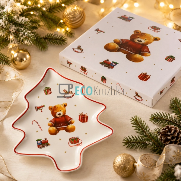 Блюдо My Teddy Bear у формі ялинки 23,5×21,5 см (K151) Блюдо My Teddy Bear у формі ялинки 23,5×21,5 см (K151)