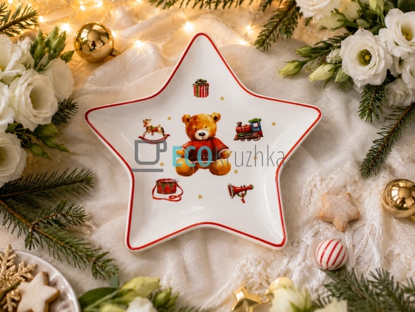 Блюдо My Teddy Bear у формі зірки 23,5 см (K150)