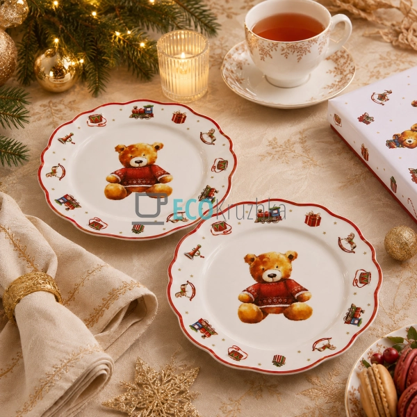 Набір порцелянових тарілок My Teddy Bear 19,3 см, 2 шт.  ...