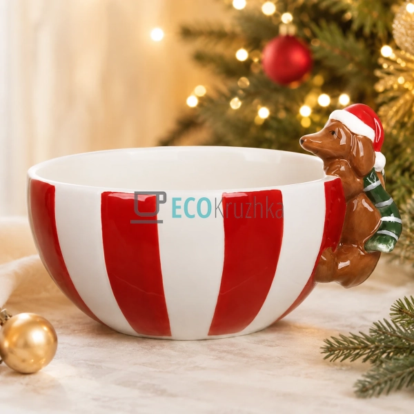 Керамічна піала Candy Collection Весела такса 17,7×15,7× ...