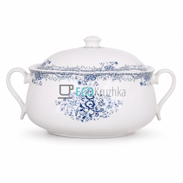 Супниця порцелянова 4 л Англійська троянда (K382)