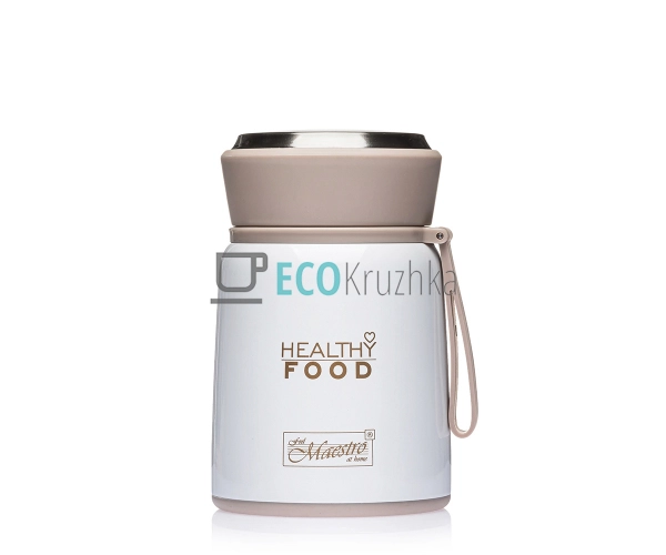 Термос Maestro харчової обідній для супу 530мл з нержавіючої сталі MR-1646-53