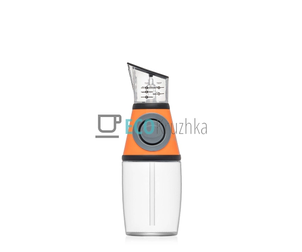 Пляшка з дозатором для олії та оцту масляний диспенсер 250 мл Оранжевий FRU-123
