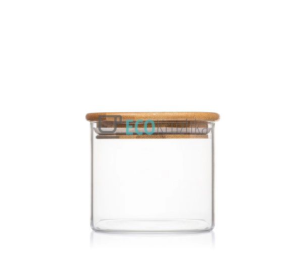 Ємність для сипких продуктів квадратна із бамбуковою кри ... Ємність для сипких продуктів квадратна із бамбуковою кри ...