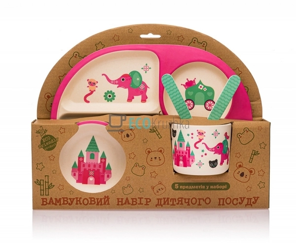 Набір бамбуковій посуду Принцеса Eco Bamboo EK8278