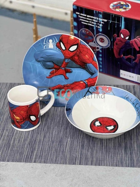 Набір порцелянового посуду для дітей 3 предмета Людина п ... Набір порцелянового посуду для дітей 3 предмета Людина п ...