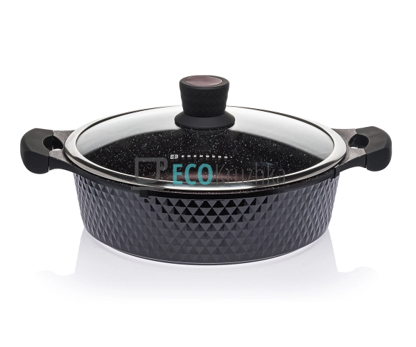 Сотейник алюмінієвий з антипригарним мармуровим покриття ... Сотейник алюмінієвий з антипригарним мармуровим покриття ...