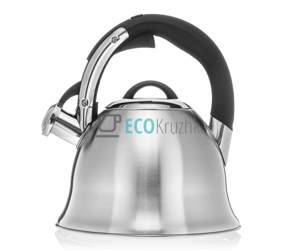 Чайник 2.2 л з нержавіючої сталі зі свистком і нейлоново ... Чайник 2.2 л з нержавіючої сталі зі свистком і нейлоново ...