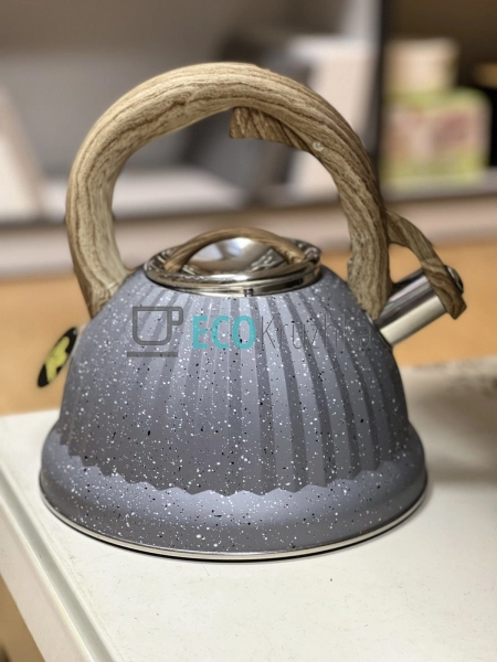 Чайник із нержавіючої сталі зі свистком 3 л Edenberg EB- ... Чайник із нержавіючої сталі зі свистком 3 л Edenberg EB- ...