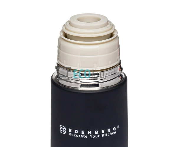 Термокружка з чашкой Edenberg 350 мл Чорний EK13790 Термокружка з чашкой Edenberg 350 мл Чорний EK13790