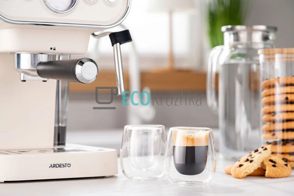 Набір чашок з подвійними стінками для еспресо, 80 мл, H ... Набір чашок з подвійними стінками для еспресо, 80 мл, H ...