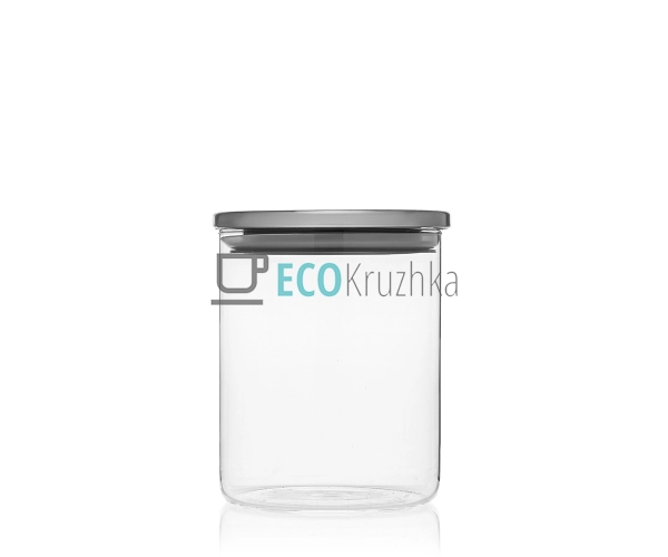 Ємність для сипких продуктів 8.5х10.7 см із нержавіючою кришкою 450 мл S0208510S