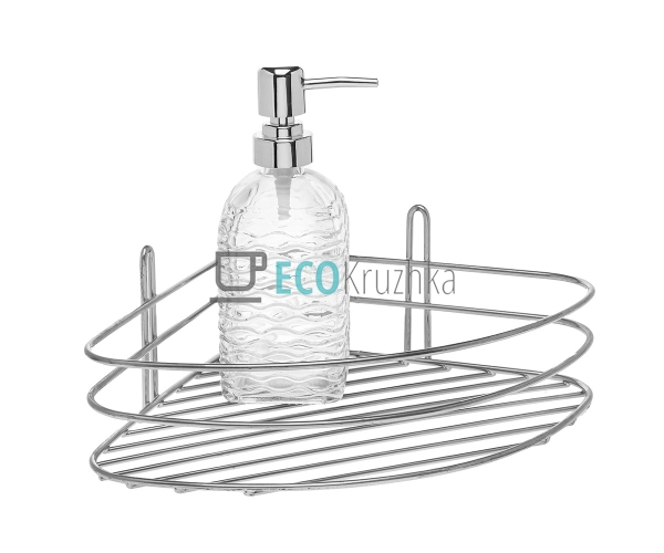 Полиця одинарна кутова металева Sparrow 23х9.5см EK14027